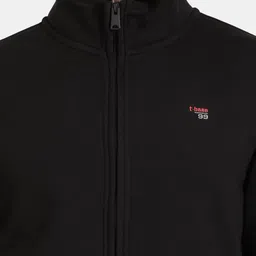 t-base Mock Collar Cotton Front Open Sweatshirt image 2