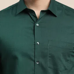 Turtle Men Solid Spread Collar Formal Shirt image 3