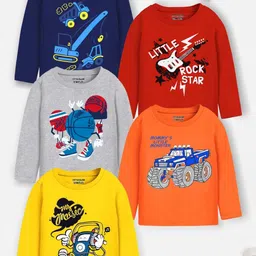 YK X Trampoline Boys 5 Printed Applique T-shirt-27