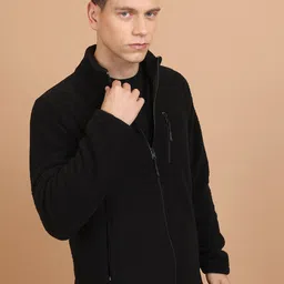 HIGHLANDER Mock Collar Front-Open Sweatshirt image 3