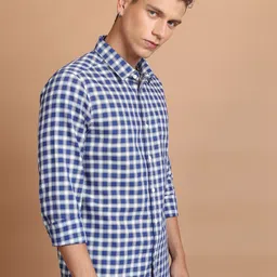 KETCH Slim Fit Checked Casual Shirt image 3