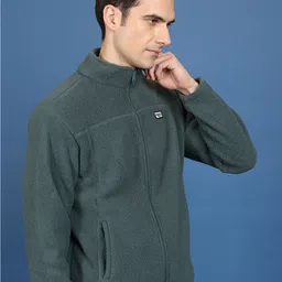 HIGHLANDER Mock Collar Front-Open Sweatshirt image 3