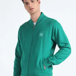 Flying Machine Mock Collar Front-Open Sweatshirt image 4