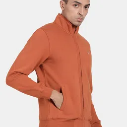 t-base Mock Collar Front Open Pullover image 2