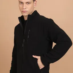 HIGHLANDER Mock Collar Front-Open Sweatshirt image 4