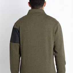 Status Quo Mock Collar Cotton Front-Open Sweatshirt image 4