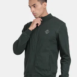 t-base Mock Collar Front-Open Sweatshirt image 4