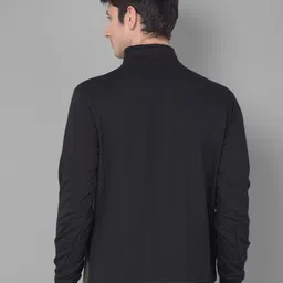 Force NXT Colourblocked Mock Collar Cotton Front-Open Pullover image 3