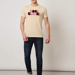 Lee Typographic Printed Slim Fit Cotton T-shirt-image-98