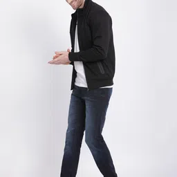 t-base Mock Collar Front-Open Sweatshirt image 3
