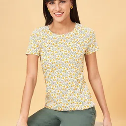 Honey by Pantaloons Floral Printed Pure Cotton T-shirt-image-79