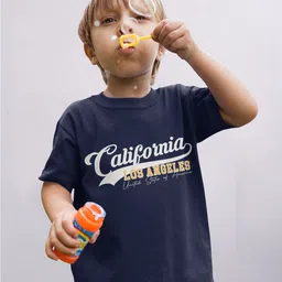 Happy Faces Boys Pure Cotton Typography Printed T-shirt-picture-46