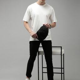 Kryptic Graphic printed Pure Cotton Drop Shoulder Oversized T-Shirt-image-91