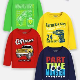 YK X Trampoline Boys 4 Printed Applique T-shirt-35