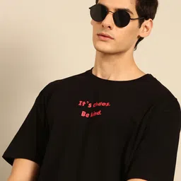 recast Bio Finish Typography Printed Pure Cotton Oversized T-Shirt-picture-23