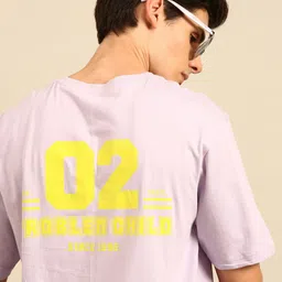 recast Bio Finish Typography Printed Pure Cotton Oversized T-Shirt-picture-23