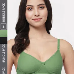 Docare Pack of 2 Full Coverage Lightly Padded Cotton T-Shirt Bras With All Day Comfort-6