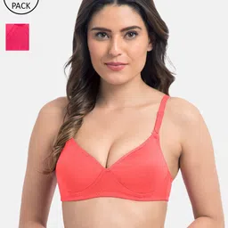 KOMLI Pack Of 2 T-shirt Bra Lightly Padded K-9555-CRL-2PC-picture-21