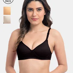 KOMLI Pack Of 3 T-shirt Bra - Lightly Padded-image-30