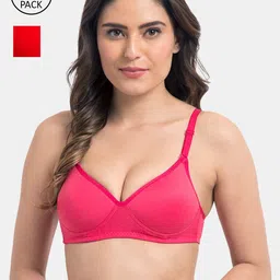 KOMLI Pack of 2 Lightly Padded T-shirt Bras-image-6