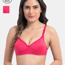 Tweens Pink Pack of 2 T-shirt Bra Lightly Padded TW-91301-2PC-DPK-picture-50