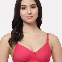 College Girl Lightly Padded Seamless Non-Wired Super Support Cotton T-shirt Bra-picture-58