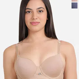 Susie Bra Pack Of 2 Medium Coverage Lightly Padded T-shirt Bra With All Day Comfort-image-18