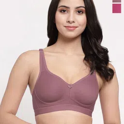 College Girl Pack Of 2 Women Solid Full Coverage Lightly Padded Bra-28