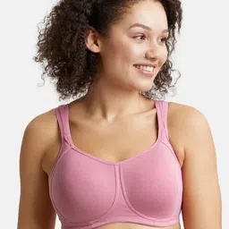 Jockey Wirefree Padded Cotton Full Coverage Plus Size Bra with Broad Wings-FE78-20