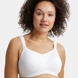 Jockey Wirefree Padded Cotton Full Coverage Plus Size Bra with Broad Wings-FE78-14