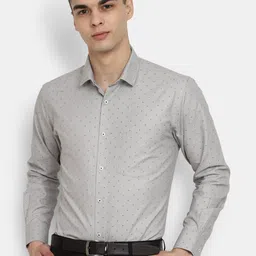 J White by Vmart Micro Ditsy Printed Classic Cotton Formal Shirt-image-67