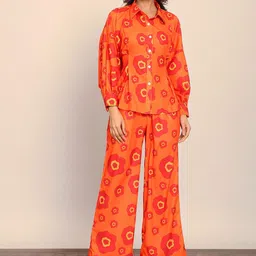 KAORI BY SHREYA AGARWAL Floral Printed Shirt With Trousers Co-Ords-39