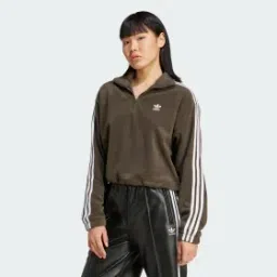 polar fleece 1/2 zip loose sweatshirt women originals women originals-image-54