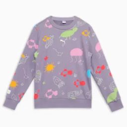 puma Classics Printed Crew-Neck Youth Sweatshirt-picture-4