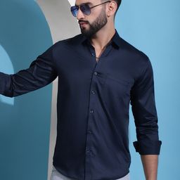 Indian Needle Classic Spread Collar Long Sleeves Cotton Casual Shirt-image-87