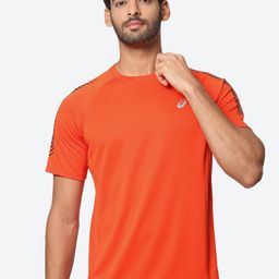 ASICS Icon SS Men Orange Solid T-shirt-image-85