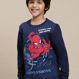 Kids Ville Boys Spider-Man Printed Pullover-image-48