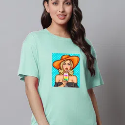 Kanvin Printed Cotton Lounge T-shirts-image-44