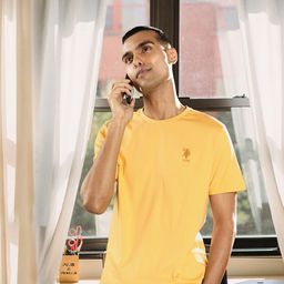 U.S. Polo Assn. Embroidered Logo Pure Cotton Lounge T-shirts-image-23