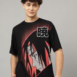 Free Authority Naruto Shippuden Loose-Fit Printed Tshirts-picture-0