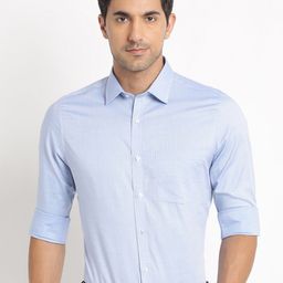 Turtle Modern Slim Fit Spread Collar Cotton Formal Shirt-image-50