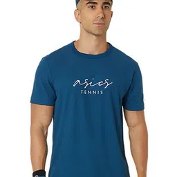ASICS Classic Typography Printed Round Neck T-Shirt-image-7