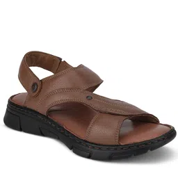 Woodland Men Brown Leather Comfort Sandals-image-97