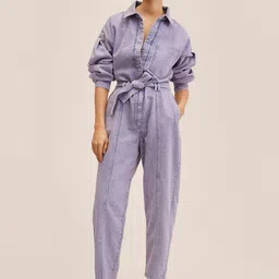 MANGO Women Blue Basic Jumpsuit-picture-22