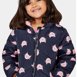 mothercare Girls Printed Puffer Jacket-image-26
