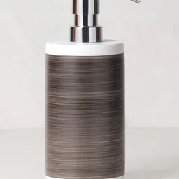 OBSESSIONS Brown & White Polyresin Soap & Lotion Dispenser-image-71