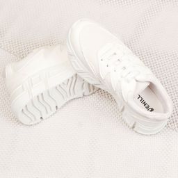 Denill Women White Solid Running Shoes-29