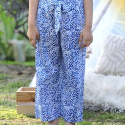 Cutiekins Girls Ethnic Motifs Printed Knitted Cotton Straight Palazzos-picture-43