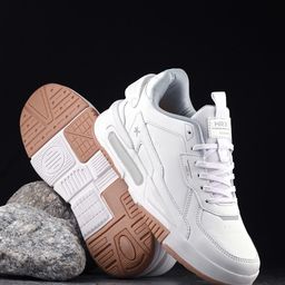 HRX by Hrithik Roshan Men White Round Toe Memory Foam Lightweight Sneakers-picture-13