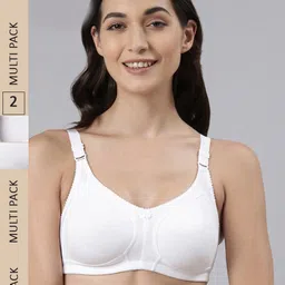 Dollar Missy Pack of 2  Wire-Free Panelled Support Bra-picture-20